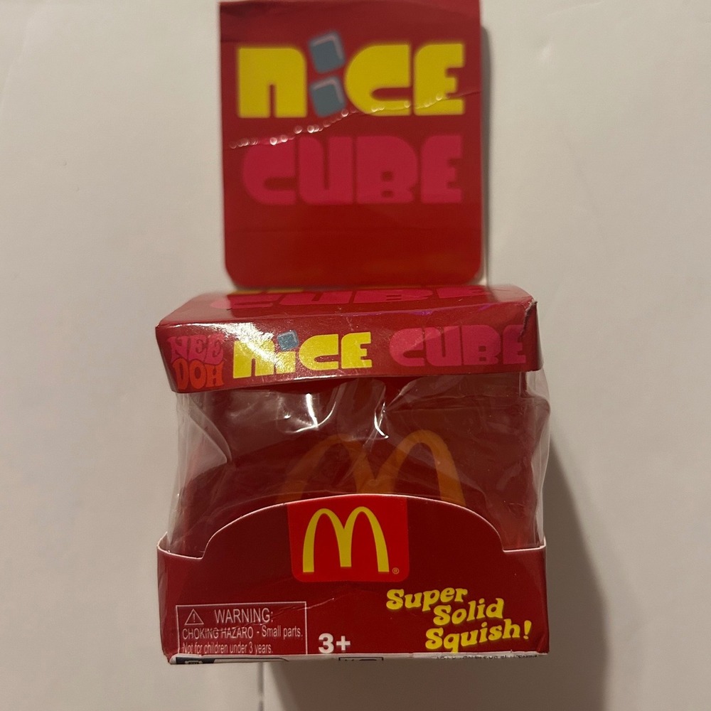 McDonalds NeeDoh Nice Cube Red Squishy Fidget Toy Schylling Happy Meal 2024